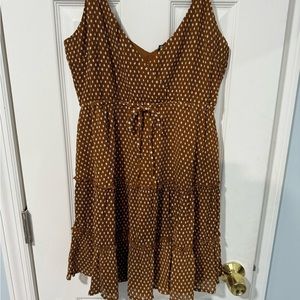 NWT Brown Polka Dot Dress